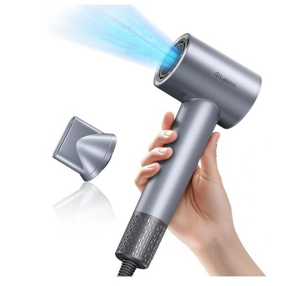 Hi-Speed Ion Blow Dryer Brushless Motor Thermo-Control Quiet Compact 1 Nozzle - Picture 1 of 9